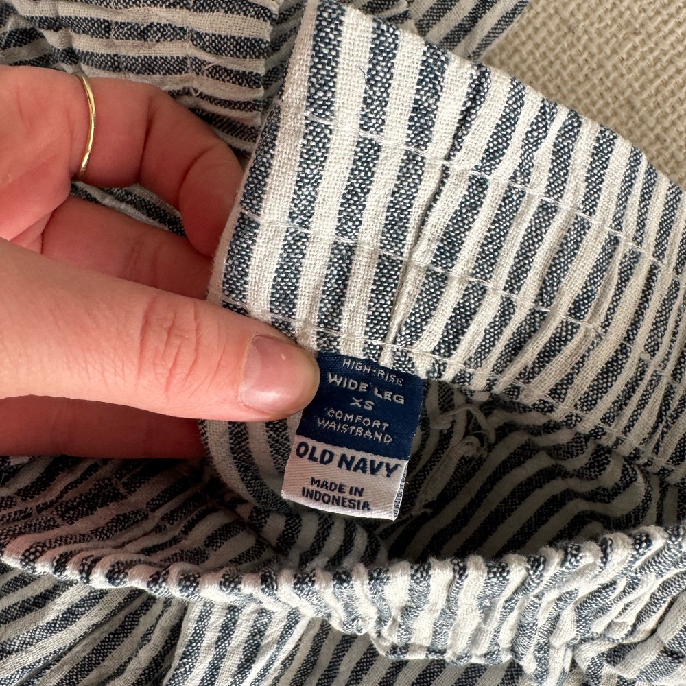 Old Navy High Rise Wide leg linen pants